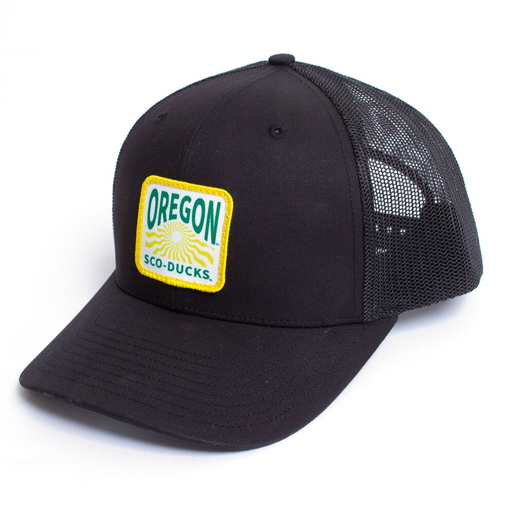 Ducks Spirit, Richardson, Black, Curved Bill, Cotton Blend, Accessories, Unisex, R112, Trucker, Sco-Ducks, 786222